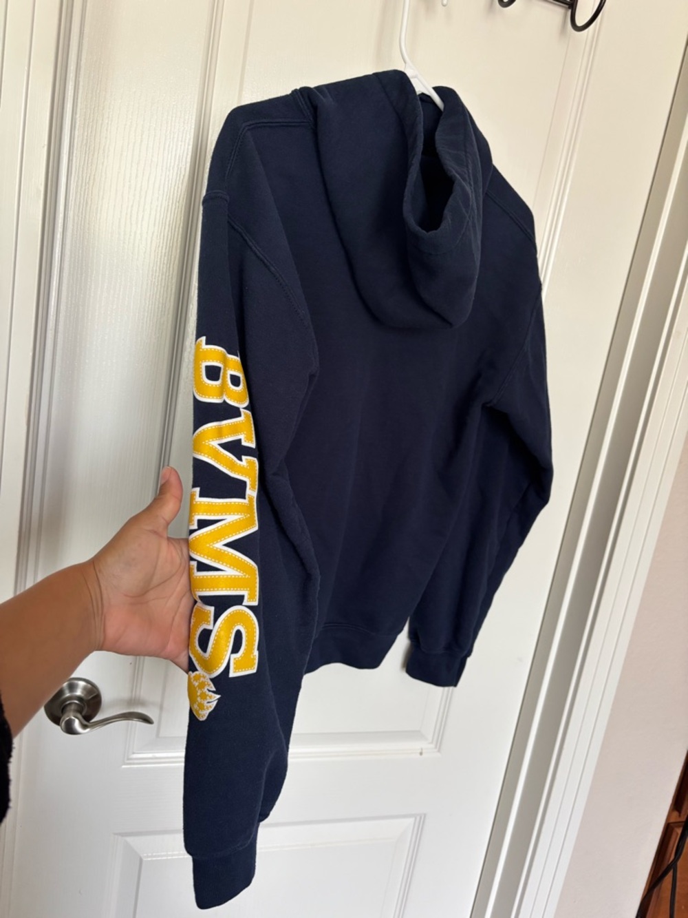 Gildan Navy Sweatpants with Yellow BVMS Appliqué